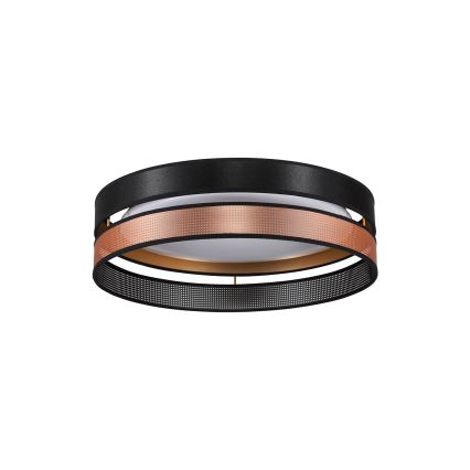 Duolla - LED lubinis šviestuvas ROLLER DUO SHINY LED/24W/230V diametras 45 cm juoda/varis