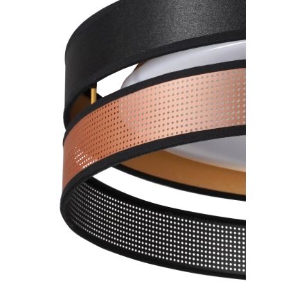 Duolla - LED lubinis šviestuvas ROLLER DUO SHINY LED/24W/230V diametras 45 cm juoda/varis