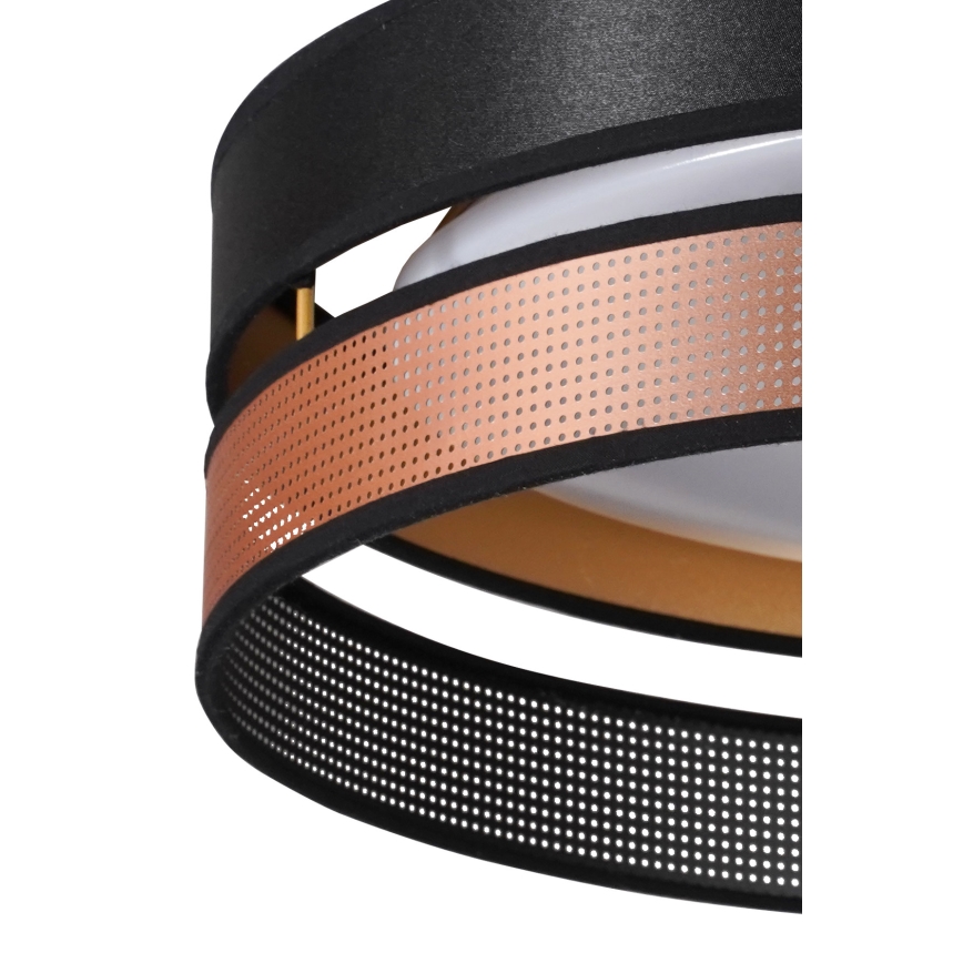 Duolla - LED lubinis šviestuvas ROLLER DUO SHINY LED/24W/230V diametras 45 cm juoda/varis