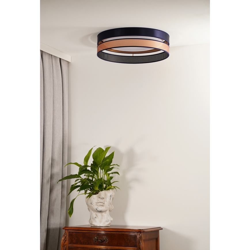 Duolla - LED lubinis šviestuvas ROLLER DUO SHINY LED/24W/230V diametras 45 cm mėlyna/varis