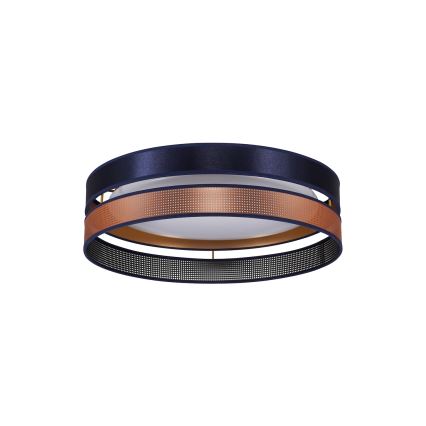 Duolla - LED lubinis šviestuvas ROLLER DUO SHINY LED/24W/230V diametras 45 cm mėlyna/varis