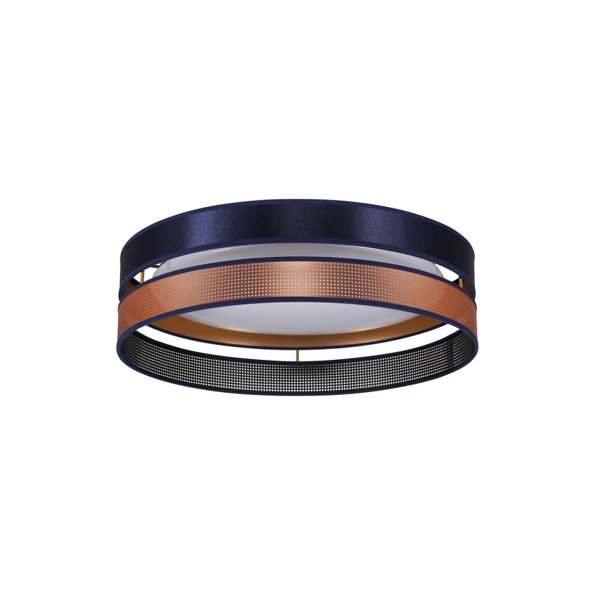 Duolla - LED lubinis šviestuvas ROLLER DUO SHINY LED/24W/230V diametras 45 cm mėlyna/varis