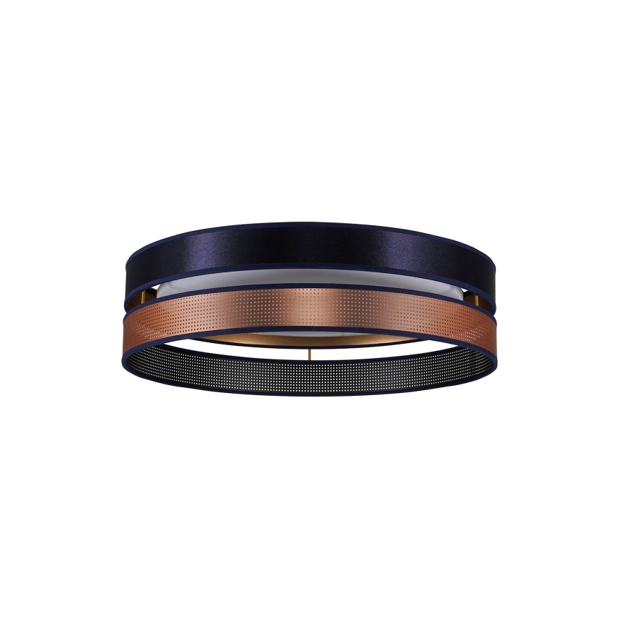 Duolla - LED lubinis šviestuvas ROLLER DUO SHINY LED/24W/230V diametras 45 cm mėlyna/varis
