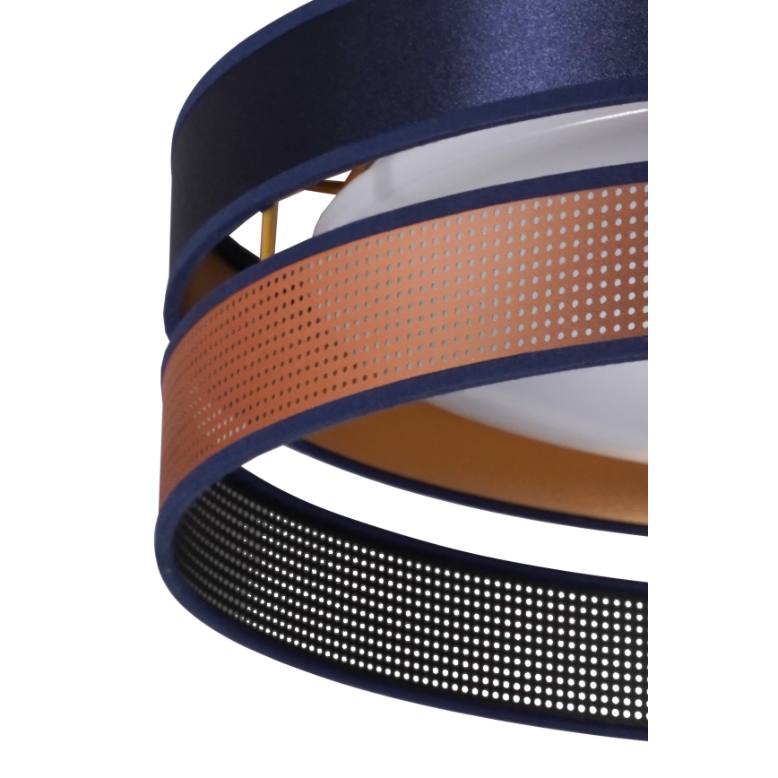 Duolla - LED lubinis šviestuvas ROLLER DUO SHINY LED/24W/230V diametras 45 cm mėlyna/varis