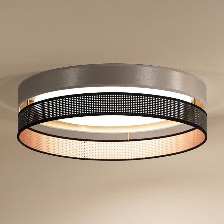 Duolla - LED lubinis šviestuvas ROLLER DUO SHINY LED/24W/230V diametras 45 cm sidabras/juoda
