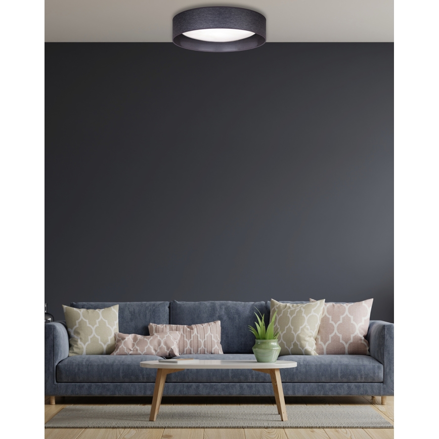 Duolla - LED lubinis šviestuvas ROLLER LED/24W/230V diametras 45 cm antracitas