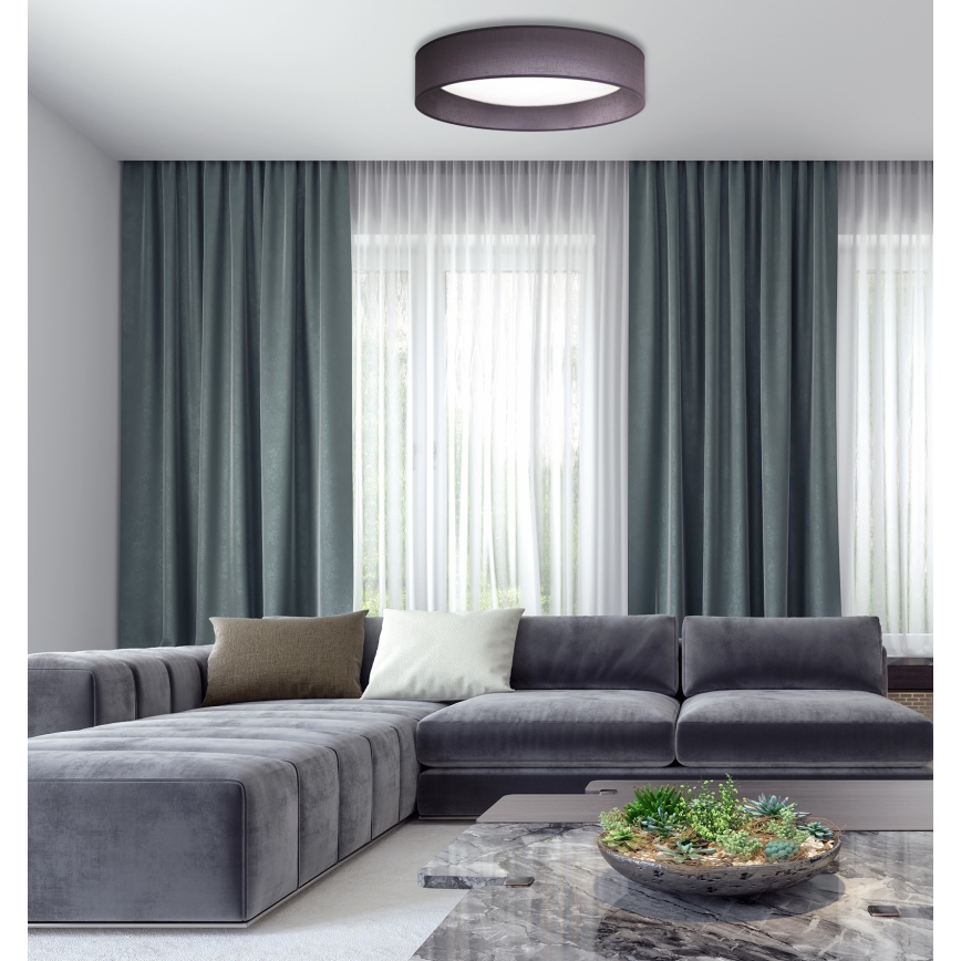 Duolla - LED lubinis šviestuvas ROLLER LED/24W/230V diametras 45 cm antracitas