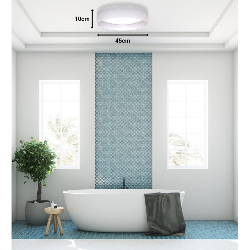 Duolla - LED lubinis šviestuvas ROLLER LED/24W/230V diametras 45 cm balta
