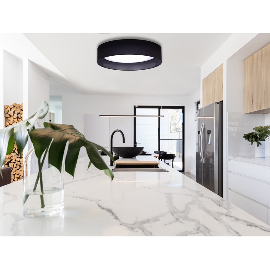 Duolla - LED lubinis šviestuvas ROLLER LED/24W/230V diametras 45 cm juoda