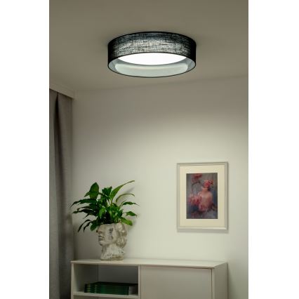 Duolla - LED lubinis šviestuvas ROLLER LED/24W/230V diametras 45 cm juoda