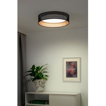 Duolla - LED lubinis šviestuvas ROLLER LED/24W/230V diametras 45 cm juoda/varis