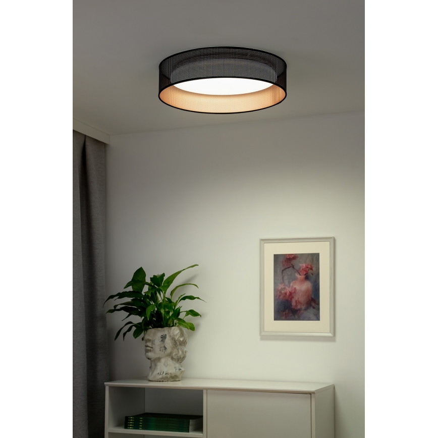 Duolla - LED lubinis šviestuvas ROLLER LED/24W/230V diametras 45 cm juoda/varis