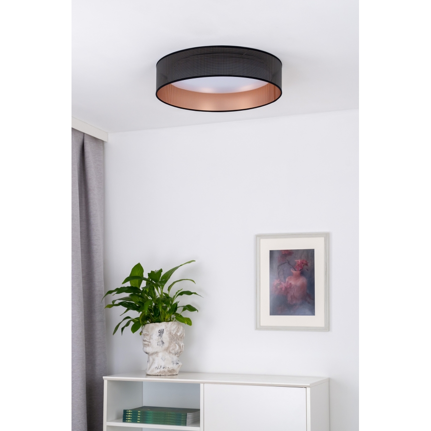 Duolla - LED lubinis šviestuvas ROLLER LED/24W/230V diametras 45 cm juoda/varis