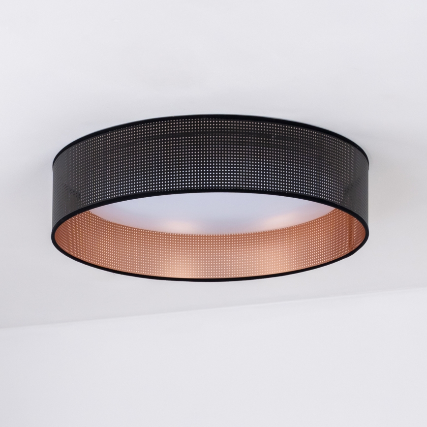Duolla - LED lubinis šviestuvas ROLLER LED/24W/230V diametras 45 cm juoda/varis