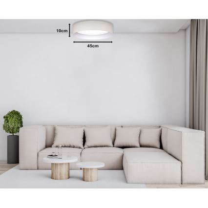 Duolla - LED lubinis šviestuvas ROLLER LED/24W/230V diametras 45 cm kreminė