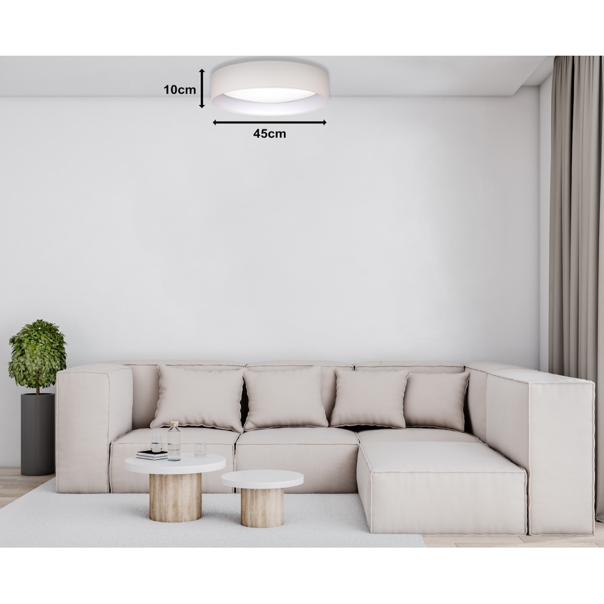 Duolla - LED lubinis šviestuvas ROLLER LED/24W/230V diametras 45 cm kreminė