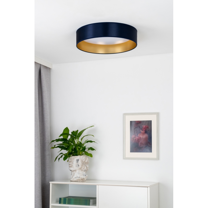 Duolla - LED lubinis šviestuvas ROLLER LED/24W/230V diametras 45 cm mėlyna/auksas