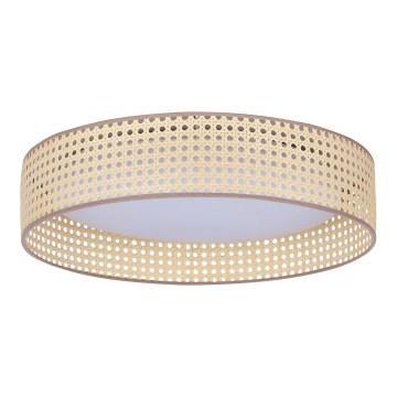 Duolla - LED lubinis šviestuvas ROLLER LED/24W/230V diametras 45 cm rotangas