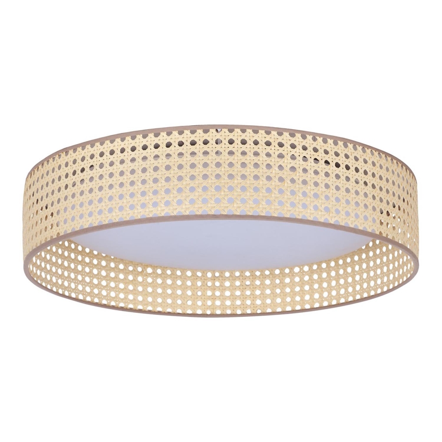 Duolla - LED lubinis šviestuvas ROLLER LED/24W/230V diametras 45 cm rotangas