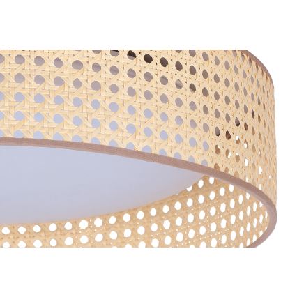 Duolla - LED lubinis šviestuvas ROLLER LED/24W/230V diametras 45 cm rotangas