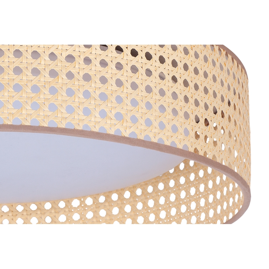 Duolla - LED lubinis šviestuvas ROLLER LED/24W/230V diametras 45 cm rotangas