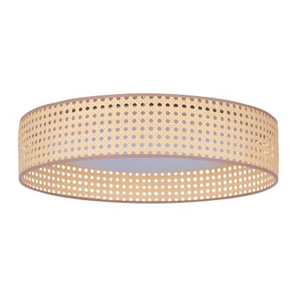 Duolla - LED lubinis šviestuvas ROLLER LED/24W/230V diametras 45 cm rotangas