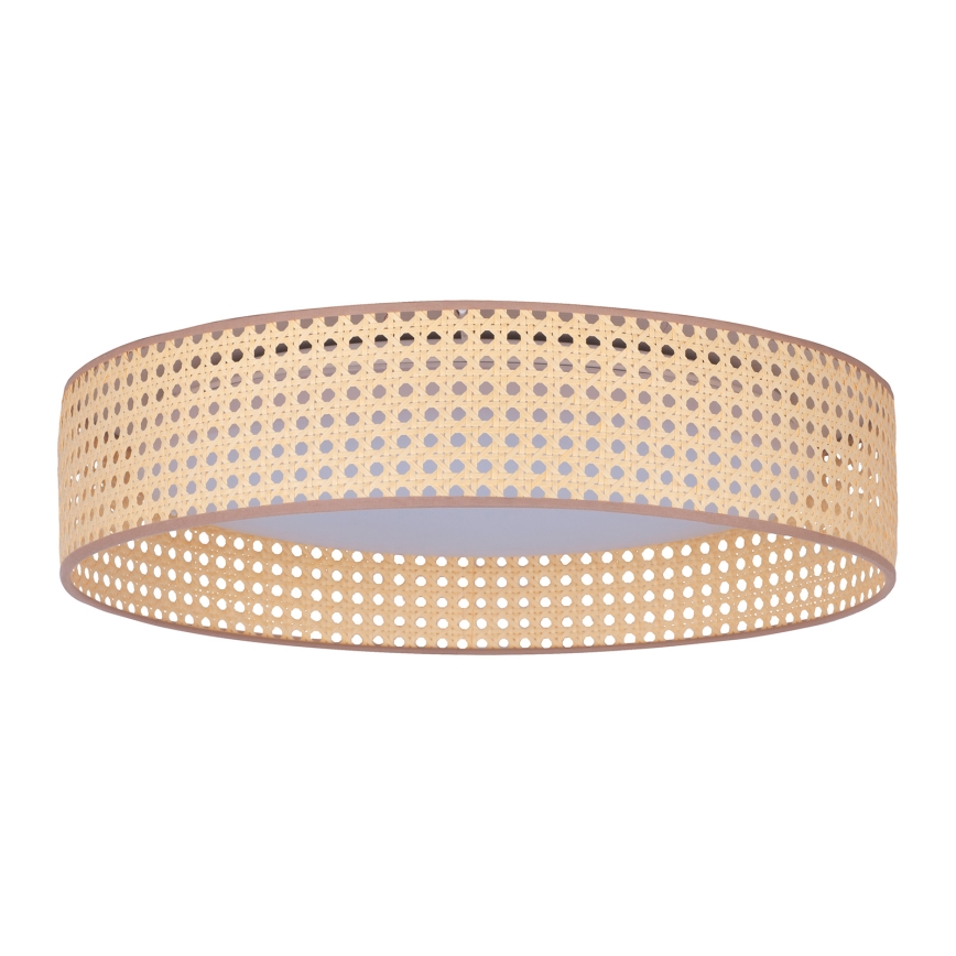 Duolla - LED lubinis šviestuvas ROLLER LED/24W/230V diametras 45 cm rotangas