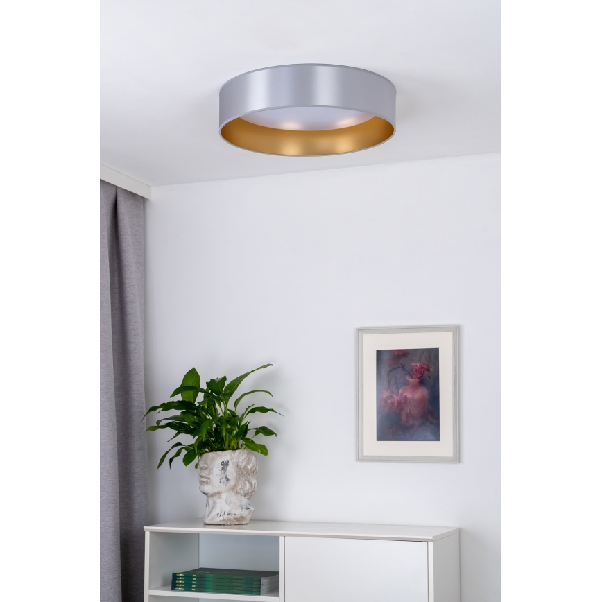 Duolla - LED lubinis šviestuvas ROLLER LED/24W/230V diametras 45 cm sidabras/auksas