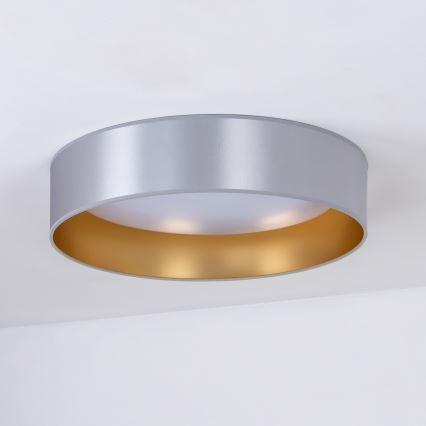Duolla - LED lubinis šviestuvas ROLLER LED/24W/230V diametras 45 cm sidabras/auksas