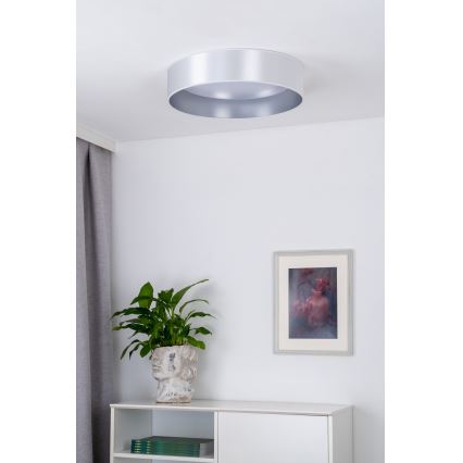 Duolla - LED lubinis šviestuvas ROLLER LED/24W/230V diametras 45 cm sidabras