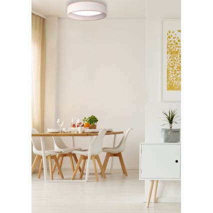 Duolla - LED lubinis šviestuvas ROLLER LED/24W/230V diametras 45 cm smėlio spalva