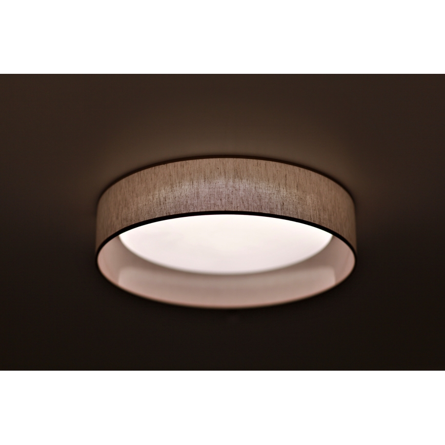Duolla - LED lubinis šviestuvas ROLLER LED/24W/230V diametras 45 cm smėlio spalva