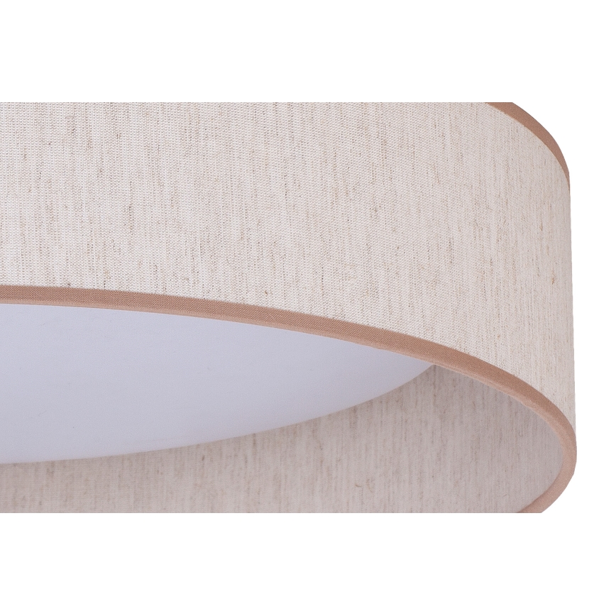 Duolla - LED lubinis šviestuvas ROLLER LED/24W/230V diametras 45 cm smėlio spalva