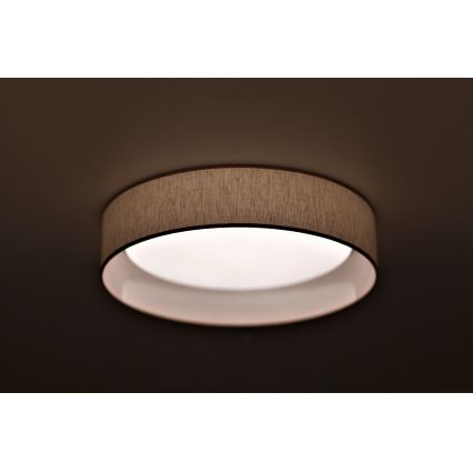 Duolla - LED lubinis šviestuvas ROLLER LED/24W/230V diametras 45 cm smėlio spalva