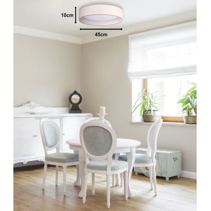 Duolla - LED lubinis šviestuvas ROLLER LED/24W/230V diametras 45 cm smėlio spalva