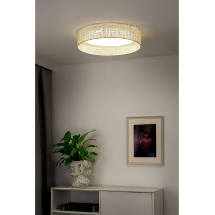 Duolla - LED lubinis šviestuvas ROLLER LED/24W/230V diametras 45 cm smėlio spalva