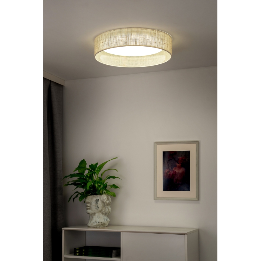 Duolla - LED lubinis šviestuvas ROLLER LED/24W/230V diametras 45 cm smėlio spalva