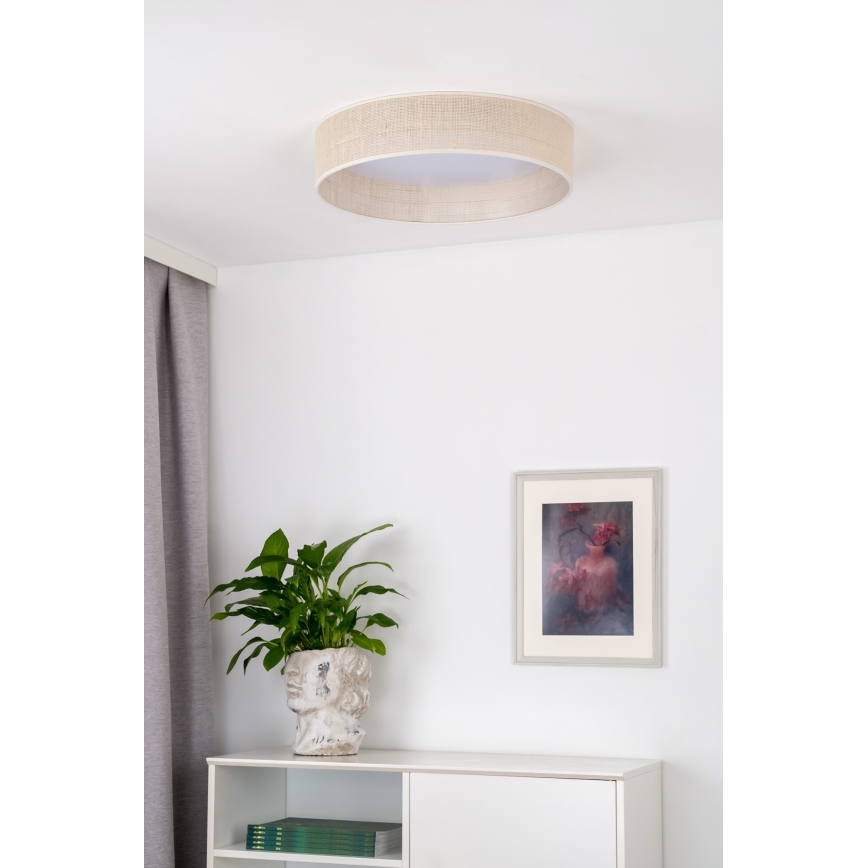 Duolla - LED lubinis šviestuvas ROLLER LED/24W/230V diametras 45 cm smėlio spalva