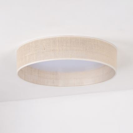Duolla - LED lubinis šviestuvas ROLLER LED/24W/230V diametras 45 cm smėlio spalva