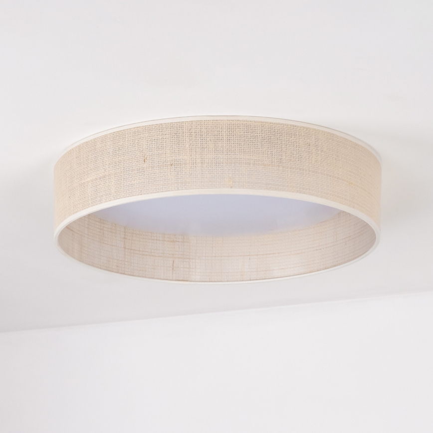 Duolla - LED lubinis šviestuvas ROLLER LED/24W/230V diametras 45 cm smėlio spalva