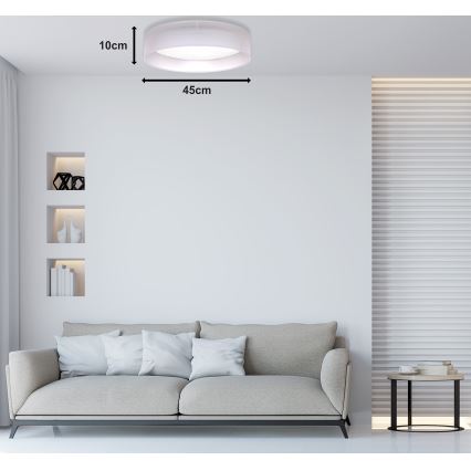 Duolla - LED lubinis šviestuvas ROLLER LED/24W/230V šviestuvas diametras 45 cm pilka
