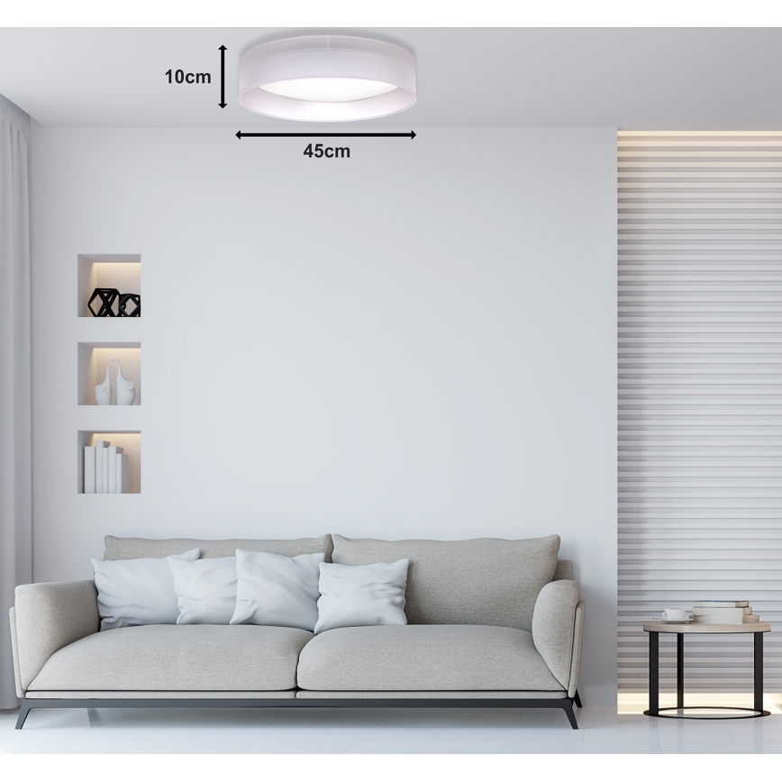 Duolla - LED lubinis šviestuvas ROLLER LED/24W/230V šviestuvas diametras 45 cm pilka