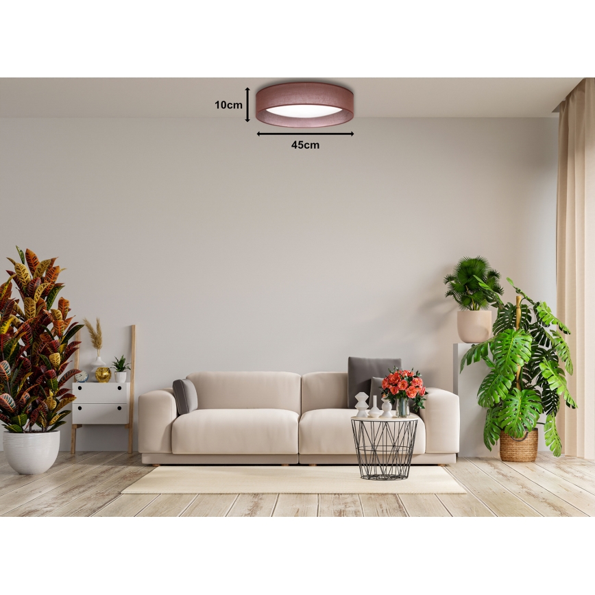 Duolla - LED lubinis šviestuvas ROLLER LED/24W/230V tamsus diametras 45 cm ruda