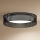 Duolla - LED lubinis šviestuvas ROLLER RATTAN LED/24W/230V diametras 45 cm juoda