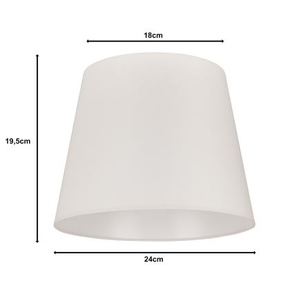 Duolla - Lempos gaubtas stalinei lempai CLASSIC M E27 diametras 24 cm kreminė