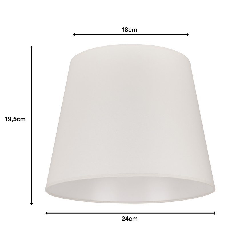 Duolla - Lempos gaubtas stalinei lempai CLASSIC M E27 diametras 24 cm kreminė