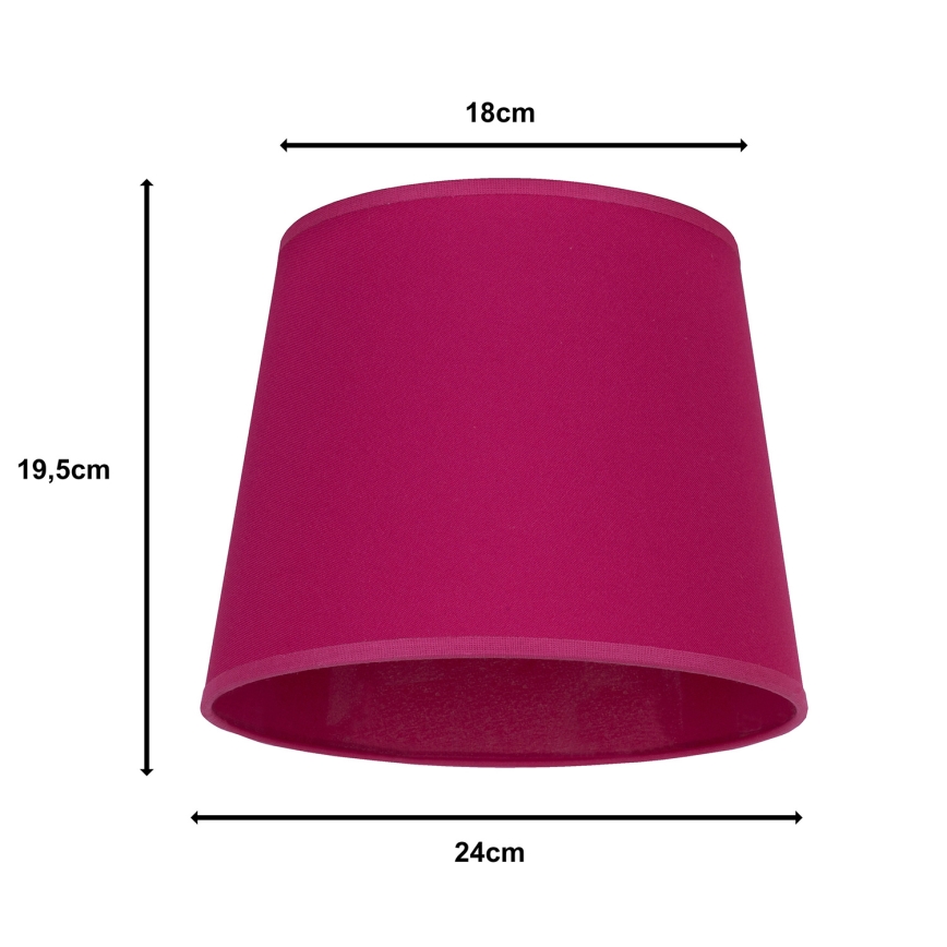 Duolla - Lempos gaubtas stalinei lempai CLASSIC M E27 diametras 24 cm rausva