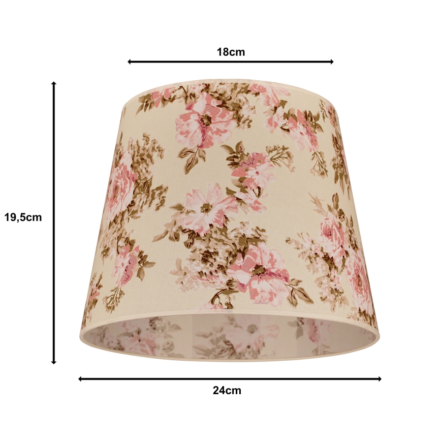 Duolla - Lempos gaubtas stalinei lempai CLASSIC M E27 diametras 24 cm rožė
