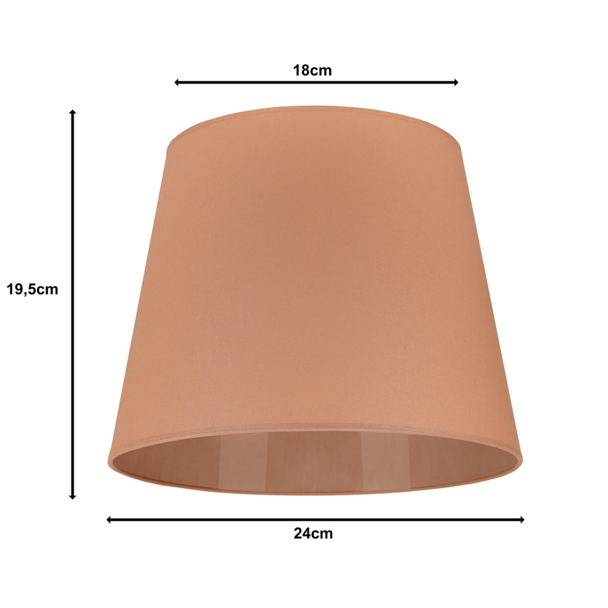 Duolla - Lempos gaubtas stalinei lempai CLASSIC M E27 diametras 24 cm ruda