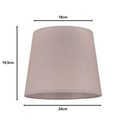 Duolla - Lempos gaubtas stalinei lempai CLASSIC M E27 diametras 24 cm smėlio spalva